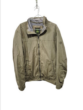 Timberland Men’s Full Zip Harrington Jacket Olive Green - Size Large